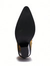 Dazzle in Style: Cape Robbin Diamante Pointed Toe Black Rhinestone Boots
