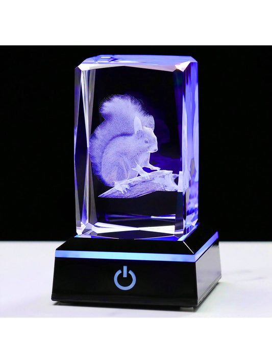 Introducing the perfect <a href="https://canaryhouze.com/collections/ornaments" target="_blank" rel="noopener">gift</a> for any occasion - the Magical 3D Crystal Squirrel Figurine with Colorful Light Base. It's a beautifully crafted figurine that comes to life with the color-changing light base, adding a touch of magic to any room. Made with high-quality crystal, this figurine is an elegant and unique gift option that will be cherished for years to come.