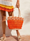 Floral Tassel Shoulder Tote: The Perfect Summer Beach Bag for Vacation Fun
