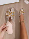 Dragonfly Embroidered Silver Flats: Add Glamour to Your Wardrobe