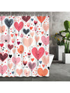 Love is in the Air: Heart Shaped Valentine's Day Shower Curtain for Your Bathroom Décor