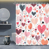 Love is in the Air: Heart Shaped Valentine's Day Shower Curtain for Your Bathroom Décor