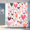 Love is in the Air: Heart Shaped Valentine's Day Shower Curtain for Your Bathroom Décor