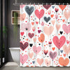 Love is in the Air: Heart Shaped Valentine's Day Shower Curtain for Your Bathroom Décor