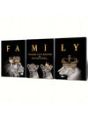 Frameless Modern Lion Family Wall Art: A Majestic Addition to Your Living Room