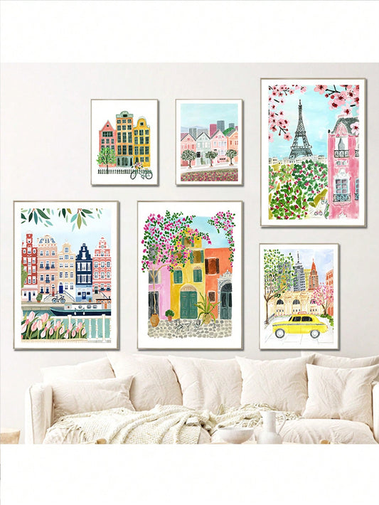 Introduce a touch of modern aesthetic to your home decor with our 6-piece set of Nordic watercolor canvas prints. These high quality prints showcase stunning watercolor designs that evoke a sense of calm and serenity. Create a stylish and chic living space with these beautiful pieces.