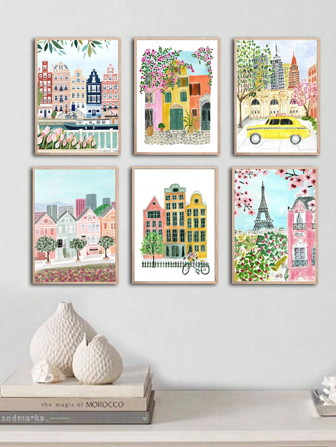 Introduce a touch of modern aesthetic to your home decor with our 6-piece set of Nordic watercolor canvas prints. These high quality prints showcase stunning watercolor designs that evoke a sense of calm and serenity. Create a stylish and chic living space with these beautiful pieces.