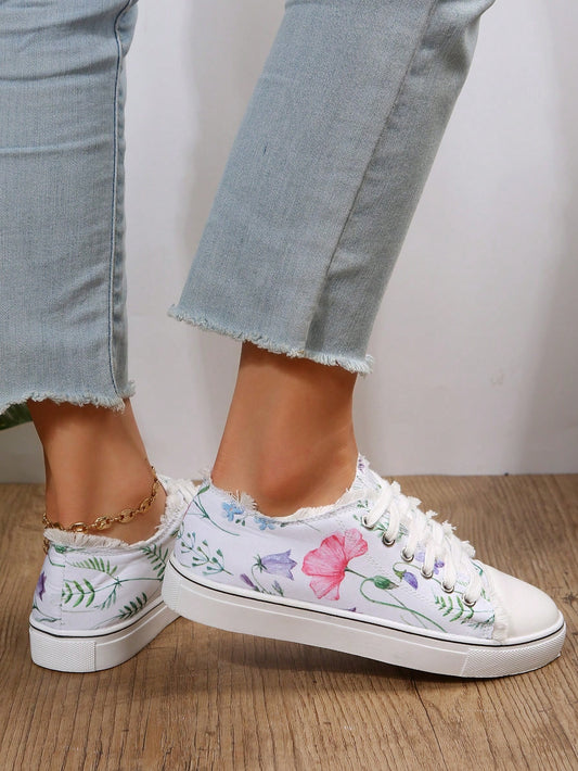 Elevate your fashion game with our Chic Canvas Printed Casual Sports <a href="https://canaryhouze.com/collections/women-canvas-shoes" target="_blank" rel="noopener">Shoes</a>. Featuring a trendy tassel detail, these shoes are perfect for spring and autumn. Made from high-quality canvas, these shoes are both stylish and comfortable. Upgrade your wardrobe with this must-have fashion statement.