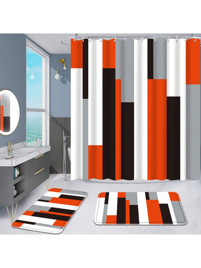 Elevate your bathroom decor with our Striped Bathroom <a href="https://canaryhouze.com/collections/shower-curtain" target="_blank" rel="noopener">Shower Curtain Set</a>, complete with Non-Slip Bath Mats. Enjoy the stylish design of the striped curtain while ensuring safety with the non-slip mats. Create a peaceful and functional bath experience with this essential set.