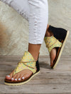 Designed for the fashion-forward woman, these Stylish Summer Thong Print <a href="https://canaryhouze.com/collections/women-canvas-shoes" target="_blank" rel="noopener">Sandals</a> from our Women's Large Size 2023 Collection offer a unique and trendy look. With a range of vibrant prints, these sandals are perfect for summer and provide both style and comfort. Available in a large size for a perfect fit.