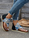 Stylish Summer Thong Print Sandals - Women's Large Size 2023 Collection