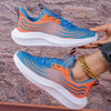 2024 New Arrival: Women's Casual Lightweight Sneakers - Blue and Orange