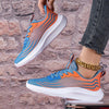 2024 New Arrival: Women's Casual Lightweight Sneakers - Blue and Orange