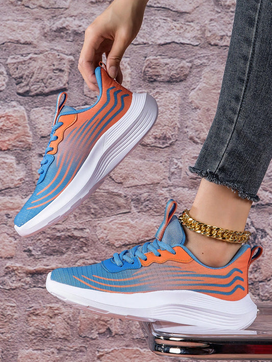 Introducing our new arrival for 2024: Women's Casual Lightweight <a href="https://canaryhouze.com/collections/women-canvas-shoes" target="_blank" rel="noopener">Sneakers</a> in a stylish blue and orange colorway. With a lightweight design, these sneakers provide all-day comfort while keeping you on-trend. Perfect for any casual occasion, these sneakers are a must-have addition to your wardrobe.