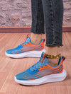 2024 New Arrival: Women's Casual Lightweight Sneakers - Blue and Orange