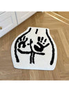 Add a playful touch to your bathroom decor with our Irregular Handprint Hip Rug. This creative and cute addition features a unique handprint design that is sure to bring a smile to your face. Made with soft and durable materials, it's the perfect way to express your fun side while also adding a functional touch to your space. Get creative with your decor today!