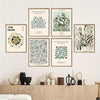 9 Piece Vintage Eclectic Canvas Poster Set - Ideal Wall Art Gift for Any Room