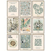 9 Piece Vintage Eclectic Canvas Poster Set - Ideal Wall Art Gift for Any Room