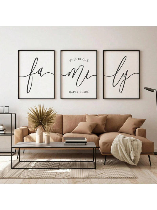This Family Quotes Canvas Art Set is the perfect addition to any home. Featuring the quote "This Is Our Happy Place," this set of canvas prints celebrates the love and happiness found within the family unit. Made with high-quality materials, this art set will add a warm and welcoming touch to any room, reminding everyone of the joy of family.
