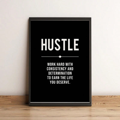 Motivational Minimalism: 12 Piece Modern Black Canvas Wall Art Set for Home, Office, and Gifts