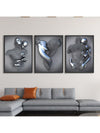 Romantic Love Heart Canvas Poster Set - Modern Abstract Wall Art for Home Decor