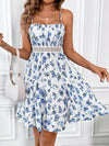 This Frenchy Flair Floral Summer Dress is the perfect choice for weddings and other special occasions. Featuring delicate lace trim and a beautiful floral print, this dress exudes elegance and charm. Its lightweight and breathable fabric ensures comfort, making it ideal for warm summer days. Add a touch of sophistication to your wardrobe with this stylish dress.