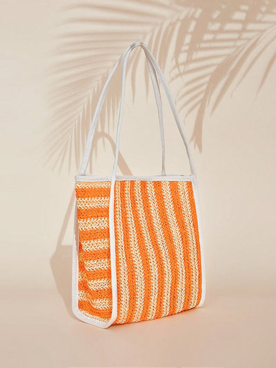 Striped Tote Bag - The Ultimate Summer Must-Have for Beach and Travel