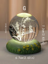 Saturn Nebula Moon Glowing Crystal Ball Lamp - Creative Bedside Night Light