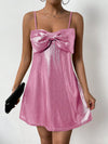 Chic and Charming: Women's Bowknot Decorated Cami Dress