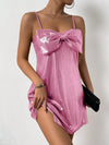 Chic and Charming: Women's Bowknot Decorated Cami Dress