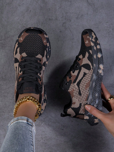 Camo Cool: Women's Stylish and Comfy Sports Shoes for Running and Training