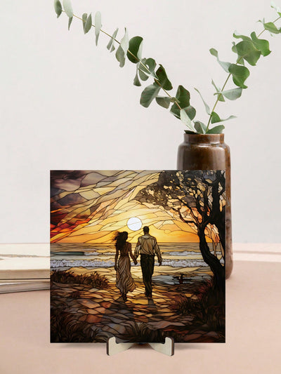 Exquisite Hot Air Balloon Acrylic Board Sign: Romantic Sailing Scenery Plate for Home & Office Decoration