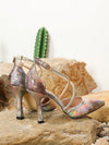 Rainbow Radiance: Color-Changing Stiletto High Heels with Hollow-Out Design