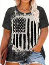 Celebrate Independence Day in style with our Star-Spangled Curves <a href="https://canaryhouze.com/collections/tshirt" target="_blank" rel="noopener">T-Shirt</a>! This plus size top features a trendy striped design and bold star print, perfect for showing off your patriotic spirit. Made for comfort and fashion, it's the perfect addition to your holiday wardrobe.