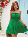 Sun-Kissed Dreams: Women's Strapless Holiday Summer Beach Dress