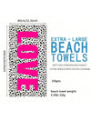 Ultra Fine Fiber Cow Pattern Love Beach Towel: Super Absorbent and Extra Large for all Your Adventures