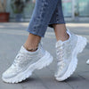 Shine Bright in Style: Women's Sparkly Anti-Skid Sports Shoes with Lace-Up Design for Outdoor Activities