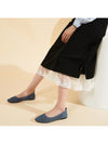 Hash Bubbie: Women's Comfortable Black Pointed Toe Flats - Business Casual Shoes