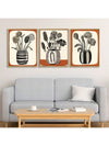 3-Piece Canvas Poster Set: Retro Vase in Vibrant Orange - Perfect Home Décor Gift for Modern Art Enthusiasts - Stylish Wall Hangings for Bedroom, Living Room, and Hallway
