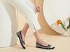 Hash Bubbie: Women's Comfortable Black Pointed Toe Flats - Business Casual Shoes