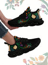 Mexican Flower Women's Sneakers: Stylish, Lightweight, and in Plus Size!