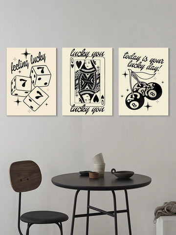 Expertly curated, this whimsical wall <a href="https://canaryhouze.com/collections/printable-art" target="_blank" rel="noopener">decor</a> trio includes a Lucky Queen print, Magic 8 Ball print, and Cherry Posters print. Perfect for adding a touch of fun to any room, these prints are sure to enchant and delight. Made with high-quality materials, they are the perfect addition to any art coc