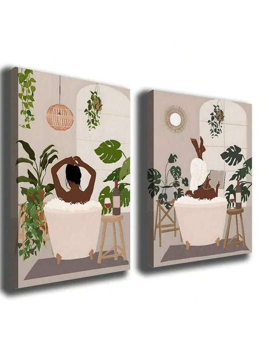 Add a touch of feminine power and style to your home with our Beautifully Bold canvas set. Featuring unique and striking pink and grey abstract designs, these pieces are centered around strong African American women. Elevate your wall decor with this chic and empowering collection.