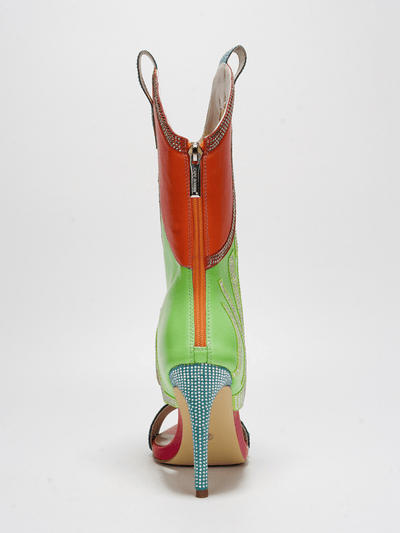 Sparkling Stars: Marcile Rhinestone Pointy Toe Cowboy Boots
