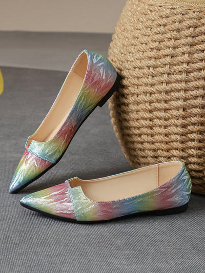 Colorful Chic: Women's Pointed Toe Flat Shoes for Fall