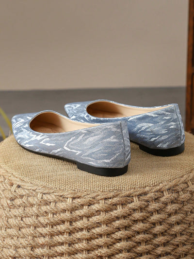 Stylish Blue Pointed Toe Flats: Your Ultimate Choice for Outdoor Activities and Leisure in Autumn