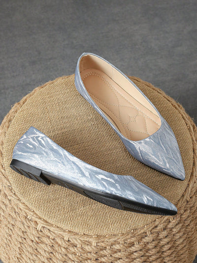 Stylish Blue Pointed Toe Flats: Your Ultimate Choice for Outdoor Activities and Leisure in Autumn