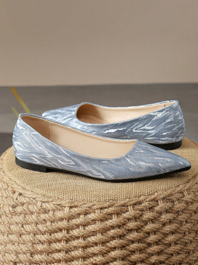 Stylish Blue Pointed Toe Flats: Your Ultimate Choice for Outdoor Activities and Leisure in Autumn