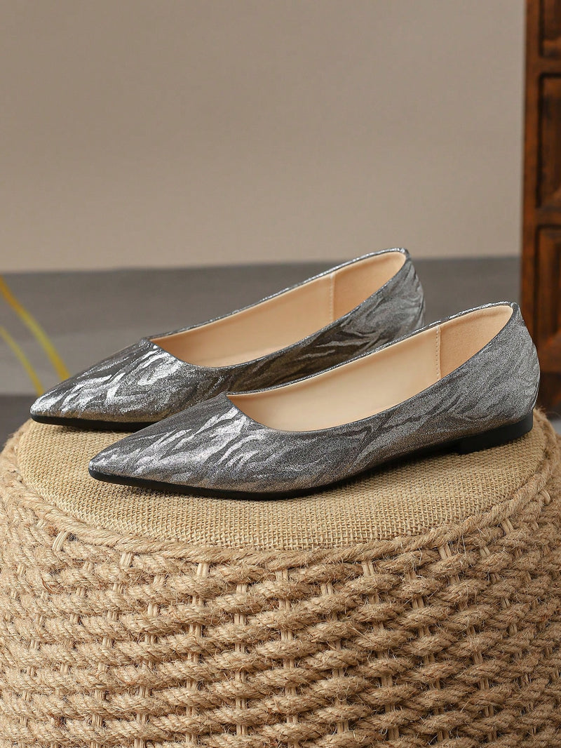 Dark grey flat shoes fashion