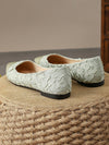 Versatile Green Loafers: Women's Pointed Toe Flat Shoes for Outdoor Activities in Autumn